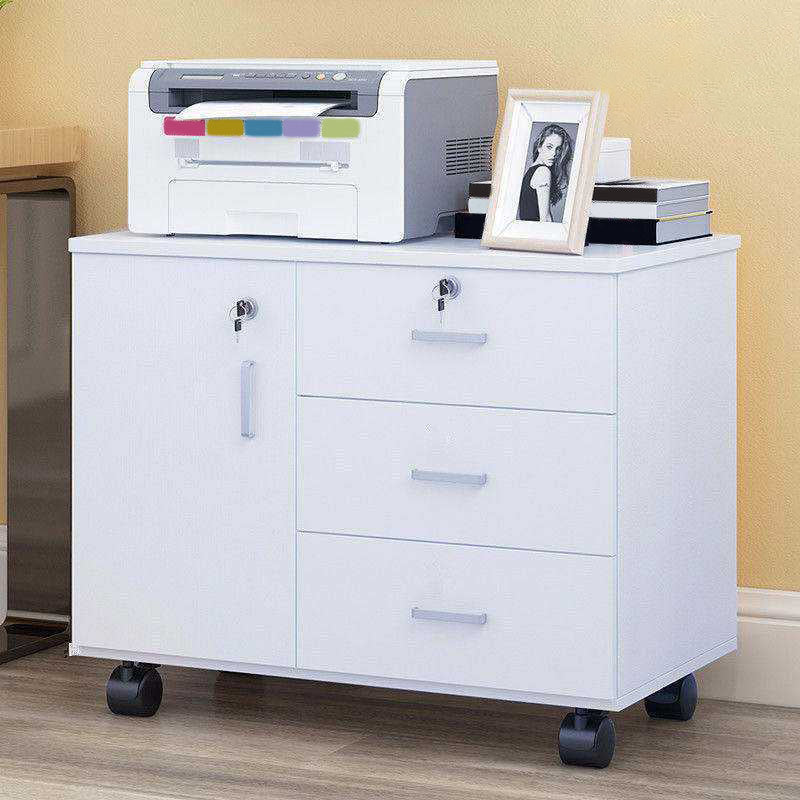 Mobile moderno accento in legno con mobile laterale a 1 porta con cassetti