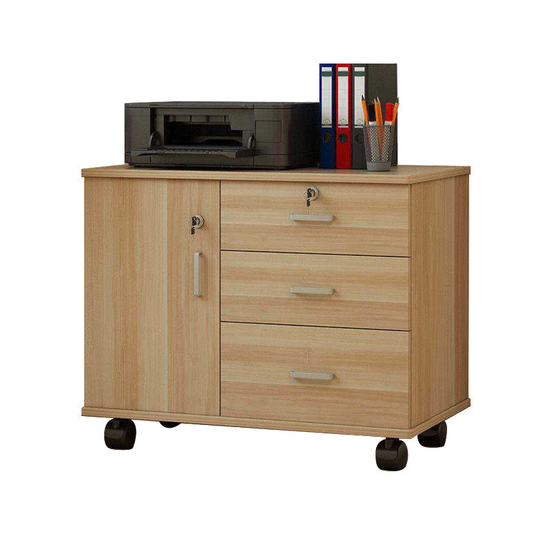 Mobile moderno accento in legno con mobile laterale a 1 porta con cassetti