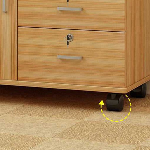 Mobile moderno accento in legno con mobile laterale a 1 porta con cassetti