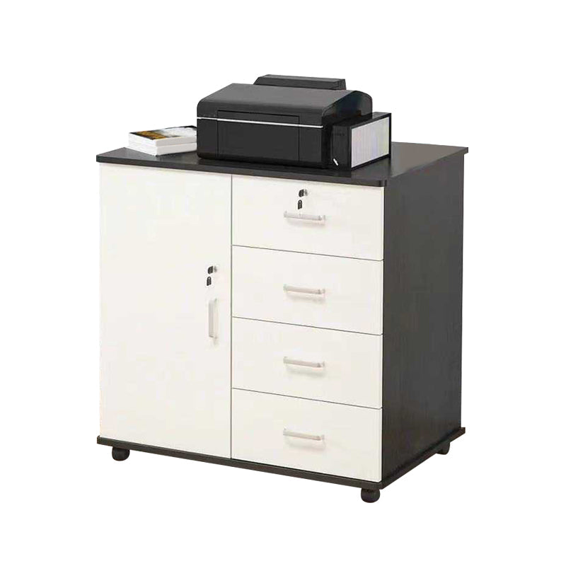 Mobile moderno accento in legno con mobile laterale a 1 porta con cassetti