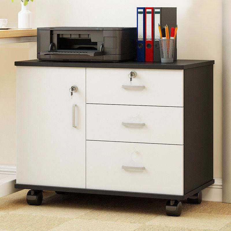 Mobile moderno accento in legno con mobile laterale a 1 porta con cassetti