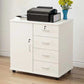 Modern Wooden Accent Cabinet with 1 Door Side Cabinet with Drawers