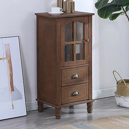 Armadio per accento in legno con 1 porta 11,81 "mobile laterale ad largo rettangolo