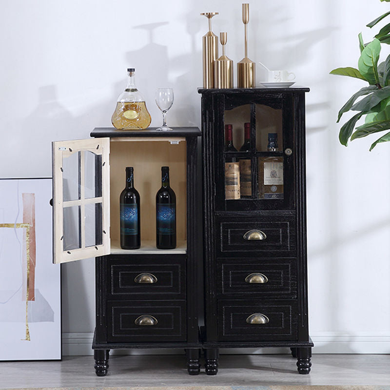 Armadio per accento in legno con 1 porta 11,81 "mobile laterale ad largo rettangolo