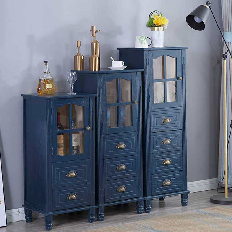 Armoire à accent en bois avec 1 porte 11,81 "de large armoire latérale rectangulaire de largeur