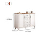 White Wood Accent Cabinet with Drawers 15.74" Wide Modern Standard Side Cabinet Clearhalo 'Cabinets & Chests' 'cabinets_chests' 'furn' 'furn_cabinets_chests' 'Furniture' 'Living Room Furniture' 5534403