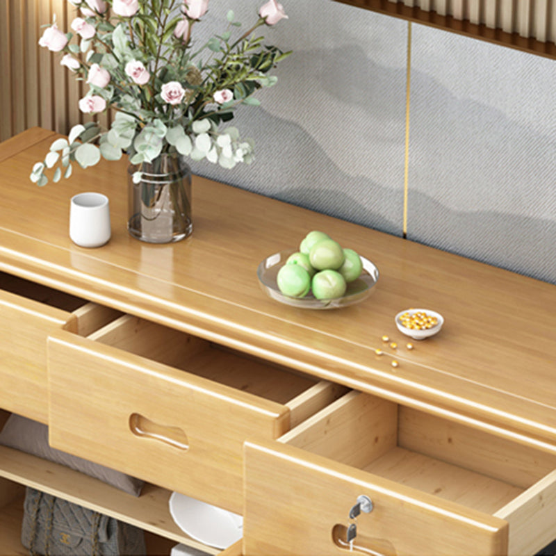 Rubberwood Accent Cabinett with 1 Door 15.74" Wide Modern Side Cabinet Clearhalo 'Cabinets & Chests' 'cabinets_chests' 'furn' 'furn_cabinets_chests' 'Furniture' 'Living Room Furniture' 5534441