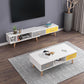 12" - Brede houten tv-standaard, verschuifbare Scandinavische tv-console met 2/3/4 lades
