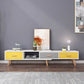 12" - Brede houten tv-standaard, verschuifbare Scandinavische tv-console met 2/3/4 lades