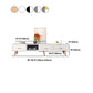 12" - Brede houten tv-standaard, verschuifbare Scandinavische tv-console met 2/3/4 lades