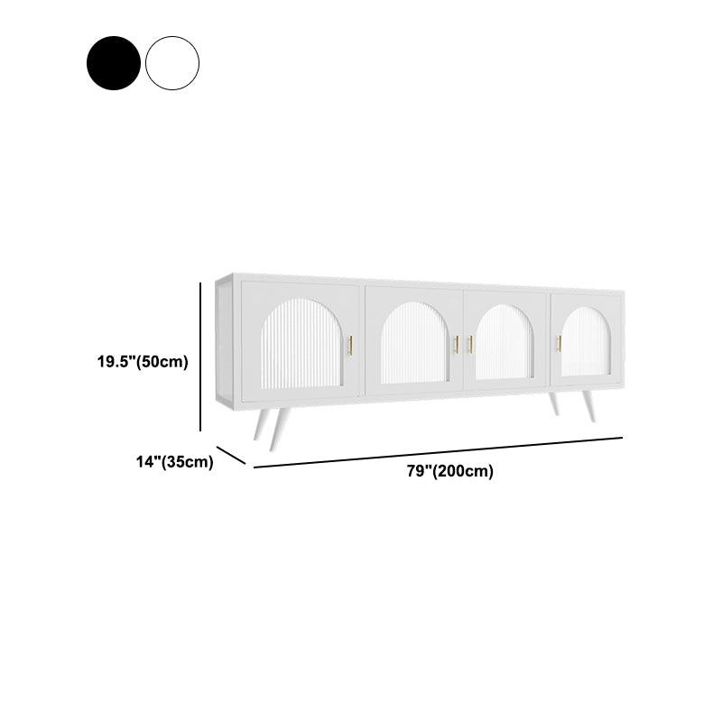 Console TV TV in metallo industriale chiuso con porte