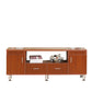 Scandinavian Style Wood TV Stand Open Storage TV Console with Shelves