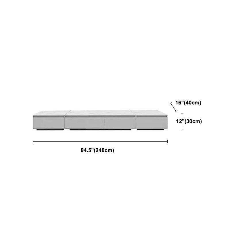 Stone Top Media Stand with Drawers Modern TV Media Console for Home Clearhalo 'furn' 'furn_tv_stands_entertainment_centers' 'Furniture' 'Living Room Furniture' 'TV Stands & Entertainment Centers' 'TV Stands & Media Storage Furniture' 'tv_stands_entertainment_centers' 5534940