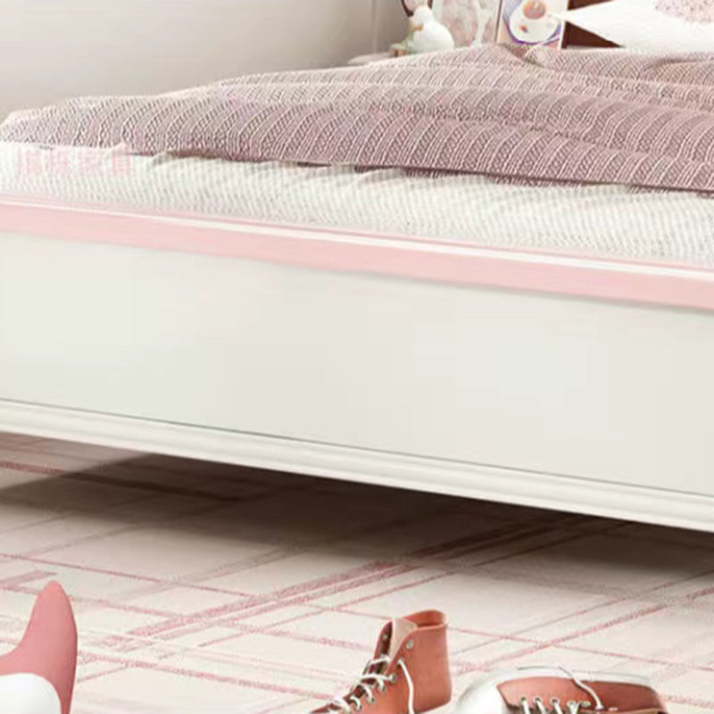 Modern Arched Panel Headboard Standard Bed with Legs in Rubberwood Clearhalo 'Bedroom Furniture' 'Beds' 'furn' 'furn_beds' 'Furniture' 5534963