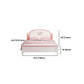 Modern Arched Panel Headboard Standard Bed with Legs in Rubberwood Clearhalo 'Bedroom Furniture' 'Beds' 'furn' 'furn_beds' 'Furniture' 5534966