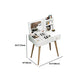 Modern Wood Flip-top Vanity Set 29.53" H Vanity Desk in White Clearhalo 'Bedroom Furniture' 'furn' 'furn_makeup_vanities' 'Furniture' 'Makeup Vanities' 'makeup_vanities' 5535542