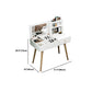 Modern Wood Flip-top Vanity Set 29.53" H Vanity Desk in White Clearhalo 'Bedroom Furniture' 'furn' 'furn_makeup_vanities' 'Furniture' 'Makeup Vanities' 'makeup_vanities' 5535543