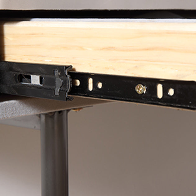 1 Drawer Glam Makeup Vanity Set Solid Wood Dressing Table with Slate Top