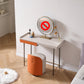 1 Drawer Glam Makeup Vanity Set Solid Wood Dressing Table with Slate Top