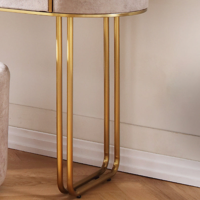 Glam Wood Vanity Dressing Table Gray Vanity Makeup Table Set with Drawer Clearhalo 'Bedroom Furniture' 'furn' 'furn_makeup_vanities' 'Furniture' 'Makeup Vanities' 'makeup_vanities' 5535631