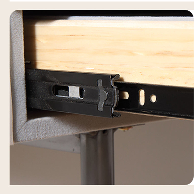 Glam Wood Vanity Dressing Table Gray Vanity Makeup Table Set with Drawer Clearhalo 'Bedroom Furniture' 'furn' 'furn_makeup_vanities' 'Furniture' 'Makeup Vanities' 'makeup_vanities' 5535636