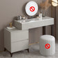 Contemporary Slate Top Vanity Dressing Table Wood 4 Drawer Vanity Set