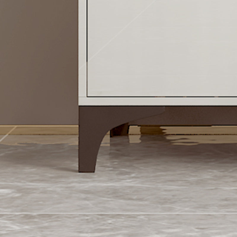 Contemporary Slate Top Vanity Dressing Table Wood 4 Drawer Vanity Set