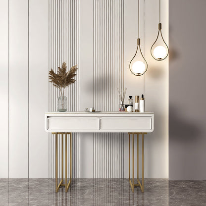 Vanité de maquillage luxueuse en pierre supérieure avec 2/4 tiroirs de rangement