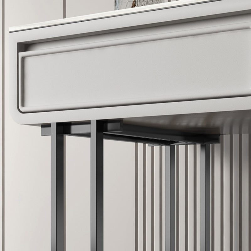 Vanité de maquillage luxueuse en pierre supérieure avec 2/4 tiroirs de rangement