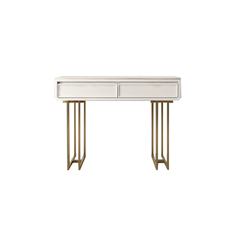 Vanité de maquillage luxueuse en pierre supérieure avec 2/4 tiroirs de rangement