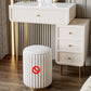 Luxurious Vanity Makeup Dressing Table Solid Wood Dresser with Metal Legs 24"L x 16"W x 31"H White 4 Clearhalo 'Bedroom Furniture' 'furn' 'furn_makeup_vanities' 'Furniture' 'Makeup Vanities' 'makeup_vanities' 5535725