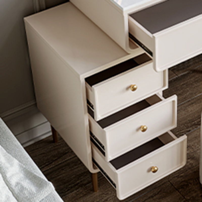 Luxurious Vanity Makeup Dressing Table Solid Wood Dresser with Metal Legs Clearhalo 'Bedroom Furniture' 'furn' 'furn_makeup_vanities' 'Furniture' 'Makeup Vanities' 'makeup_vanities' 5535731