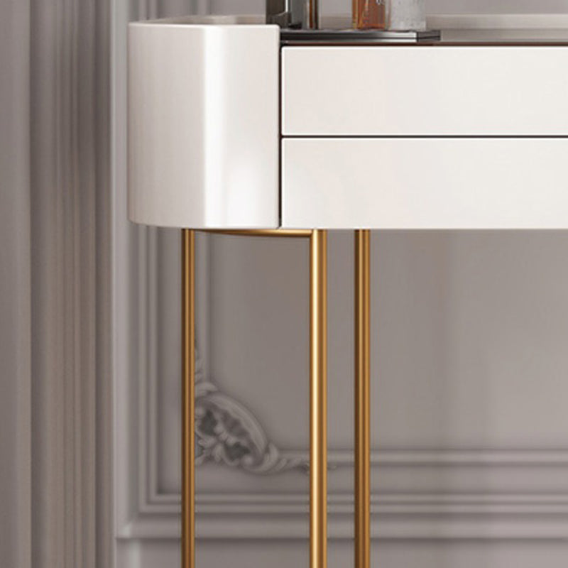 Tavolo da toeletta da toeletta per vanità in legno contemporaneo set di vetro/tavolo da trucco in ardesia