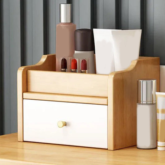 Tavolo da banco di vanità per trucco in legno scandinavo con cassetto per camera da letto