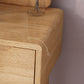 Table de bureau de vanité de maquillage scandinave en blanc et brun pour la chambre