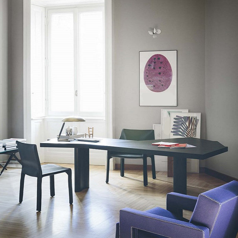 Free Form Office Table Industrial Solid Wood Fixed Working Desk Clearhalo 'furn' 'furn_office_desk' 'Furniture' 'Office Desks' 'Office Furniture' 'office_desk' 5535905