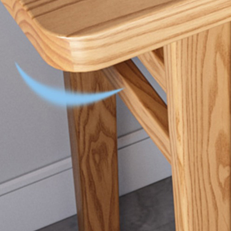 Moderner rechteckiger Schreibtisch Massivholz H-Form Office Desk