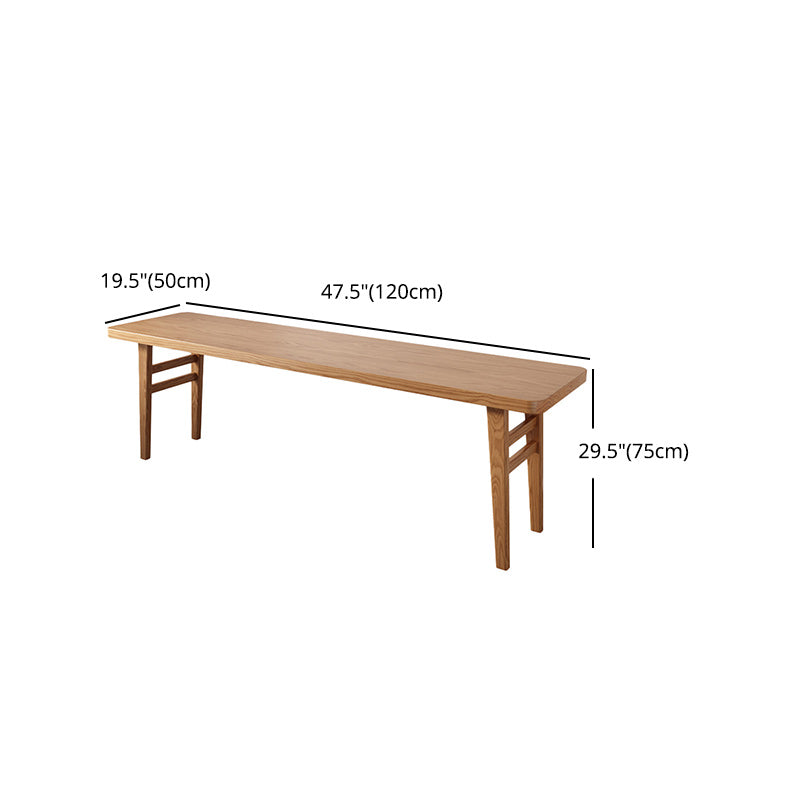 Moderner rechteckiger Schreibtisch Massivholz H-Form Office Desk