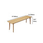Modern Rectangular Writing Desk Solid Wood Parsons Office Desk for Home
