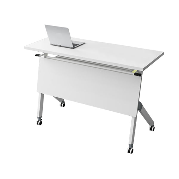 Manufactured Wood Rectangle Folding Desk Contemporary Office Desk with Wheels 63"L x 16"W x 30"H Clearhalo 'furn' 'furn_office_desk' 'Furniture' 'Office Desks' 'Office Furniture' 'office_desk' 5536039