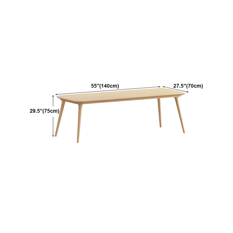 Contemporary Solid Wood Desk Natural Office Curved Writing Desk Clearhalo 'furn' 'furn_office_desk' 'Furniture' 'Office Desks' 'Office Furniture' 'office_desk' 5536196