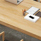 Table de réunion rectangulaire en bois massif du bureau à domicile