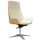 Chrome Metal Modern Task Chair with Wheels Executive Ergonomic Desk Chair
