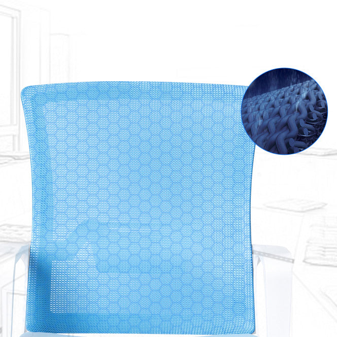 Sedia da scrivania in mesh ergonomica sedia a braccia fissa contemporanea per ufficio a casa