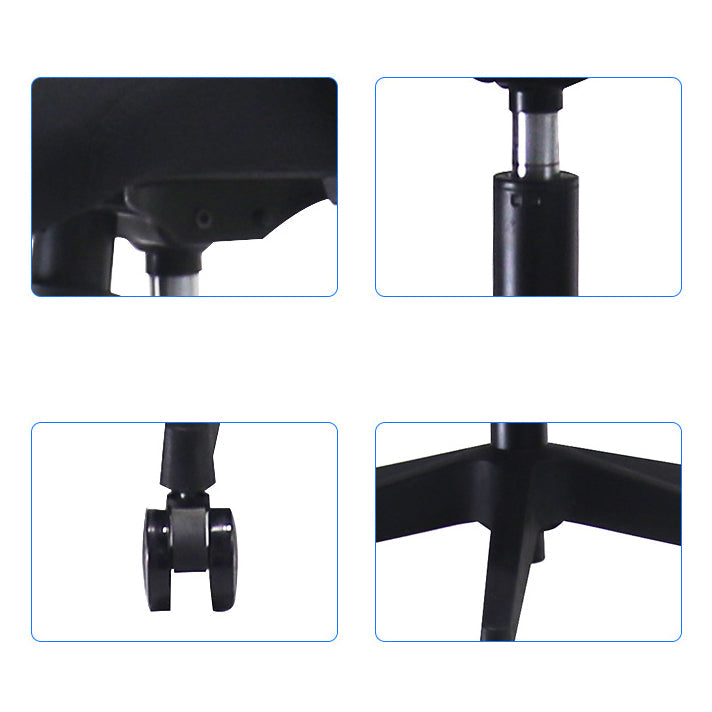 Sedia da scrivania in mesh ergonomica sedia a braccia fissa contemporanea per ufficio a casa