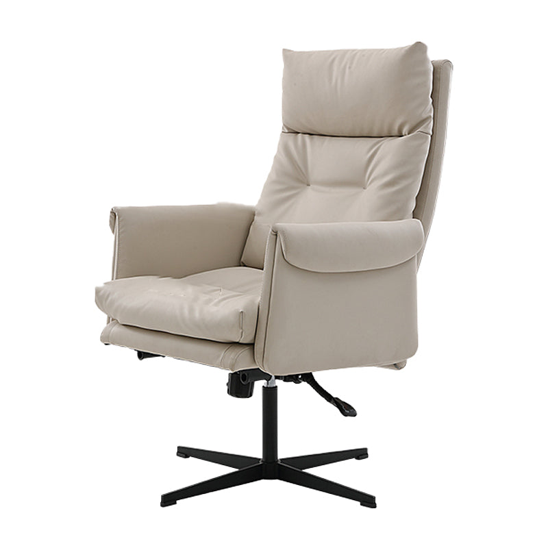Height-adjustable Managers Chair Ergonomic Adjustable Executive Leather Chair Clearhalo 'furn' 'furn_office_chair' 'Furniture' 'Office Chairs' 'Office Furniture' 'office_chair' 5536472