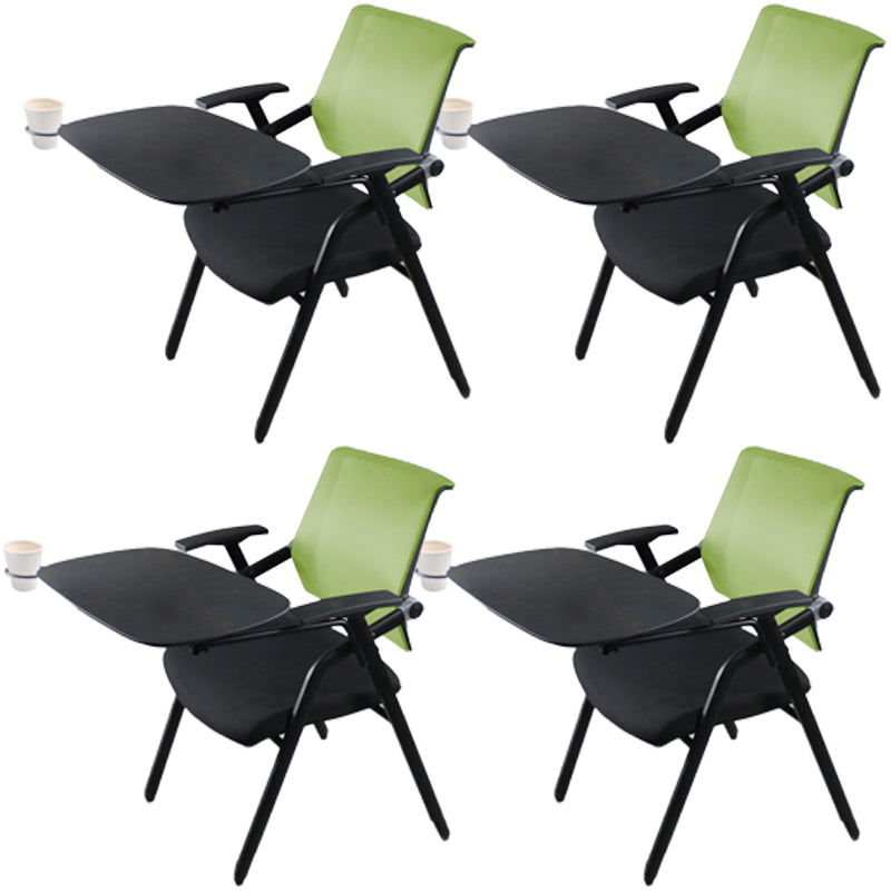 Silla de conferencia de malla de media espalda silla de armas fijo ergonómica para el cargo