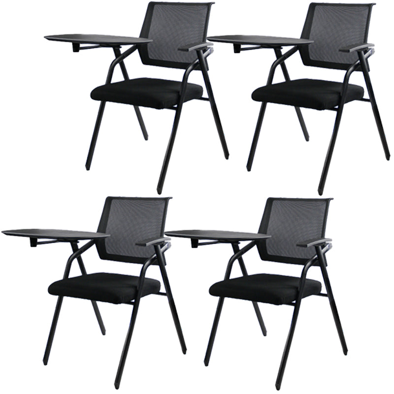 Silla de conferencia de malla de media espalda silla de armas fijo ergonómica para el cargo