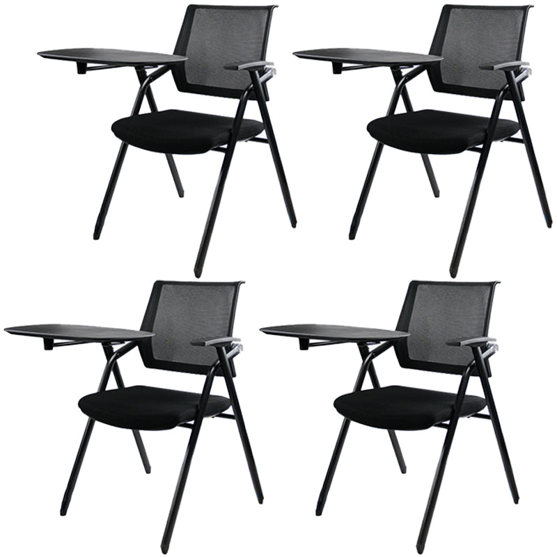 Silla de conferencia de malla de media espalda silla de armas fijo ergonómica para el cargo