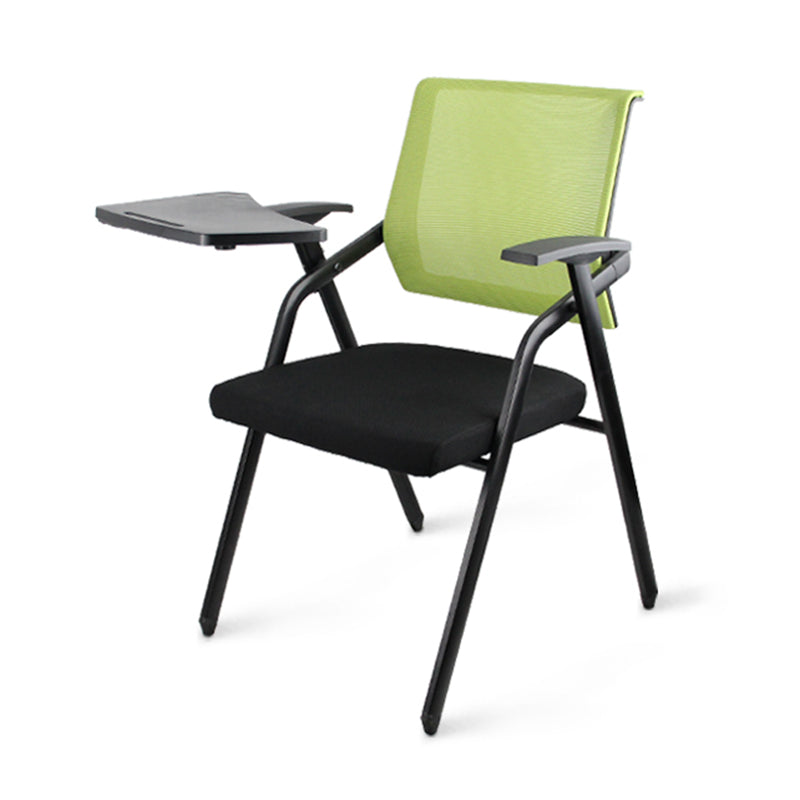 Silla de conferencia de malla de media espalda silla de armas fijo ergonómica para el cargo